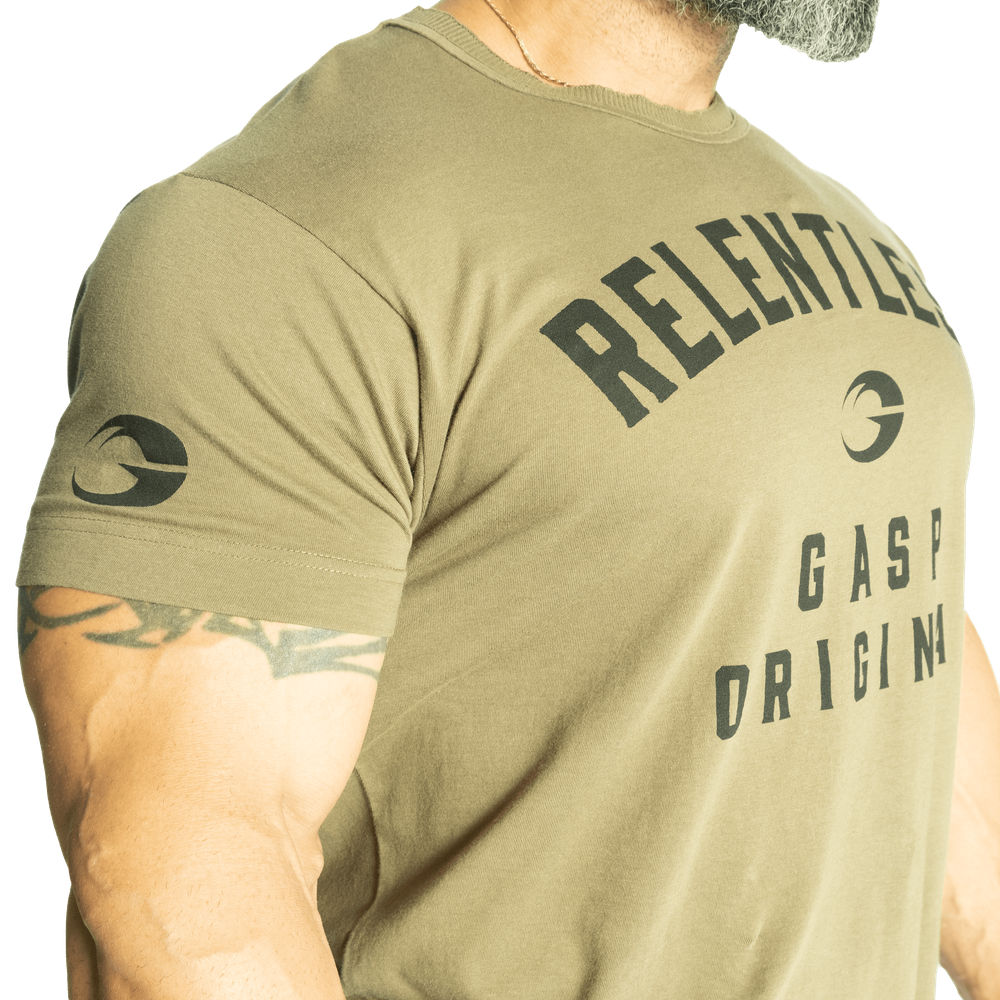 Gasp Relentless Skull Tee Washed Green