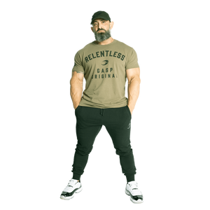 Gasp Relentless Skull Tee Washed Green