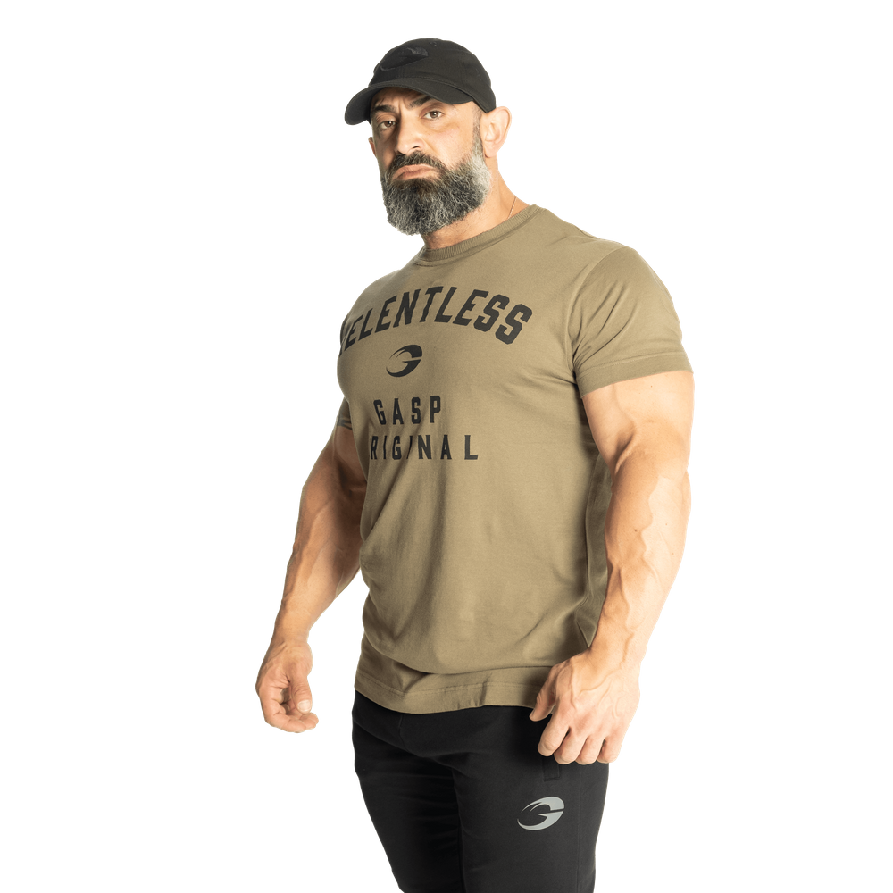 Gasp Relentless Skull Tee Washed Green