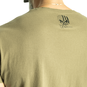 Gasp Relentless Skull Tee Washed Green