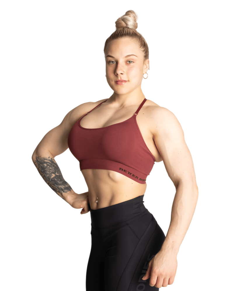 Betterbodies Astoria Seamless Short Bra Sangria Red