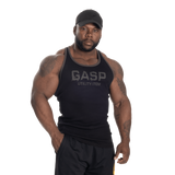 Gasp Ribbed T-Back Black