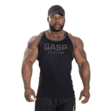 Gasp Ribbed T-Back Black