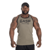 T-shirt côtelé Gasp vert délavé