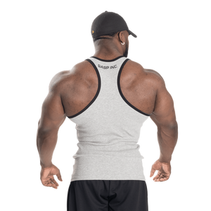 Gasp Ribbed T-Back Grey Melange