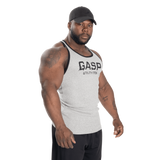 Débardeur côtelé à dos nageur gris chiné Gasp