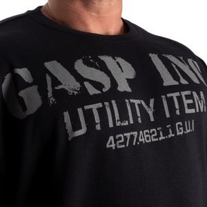 Gasp Iron Thermal Tee Asphalt