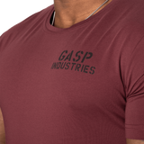 Gasp 89 Classic Tapered Tee Maroon