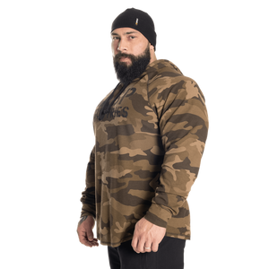 Sweat à capuche thermique Gasp LS, motif camouflage vert