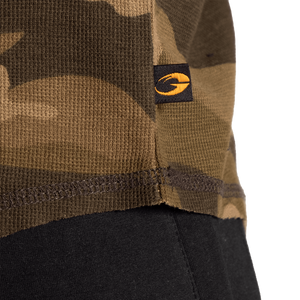 Sweat à capuche thermique Gasp LS, motif camouflage vert