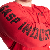 Gasp Throwback LS Tee Chili Red