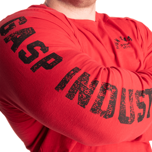 T-shirt Gasp Throwback LS rouge chili