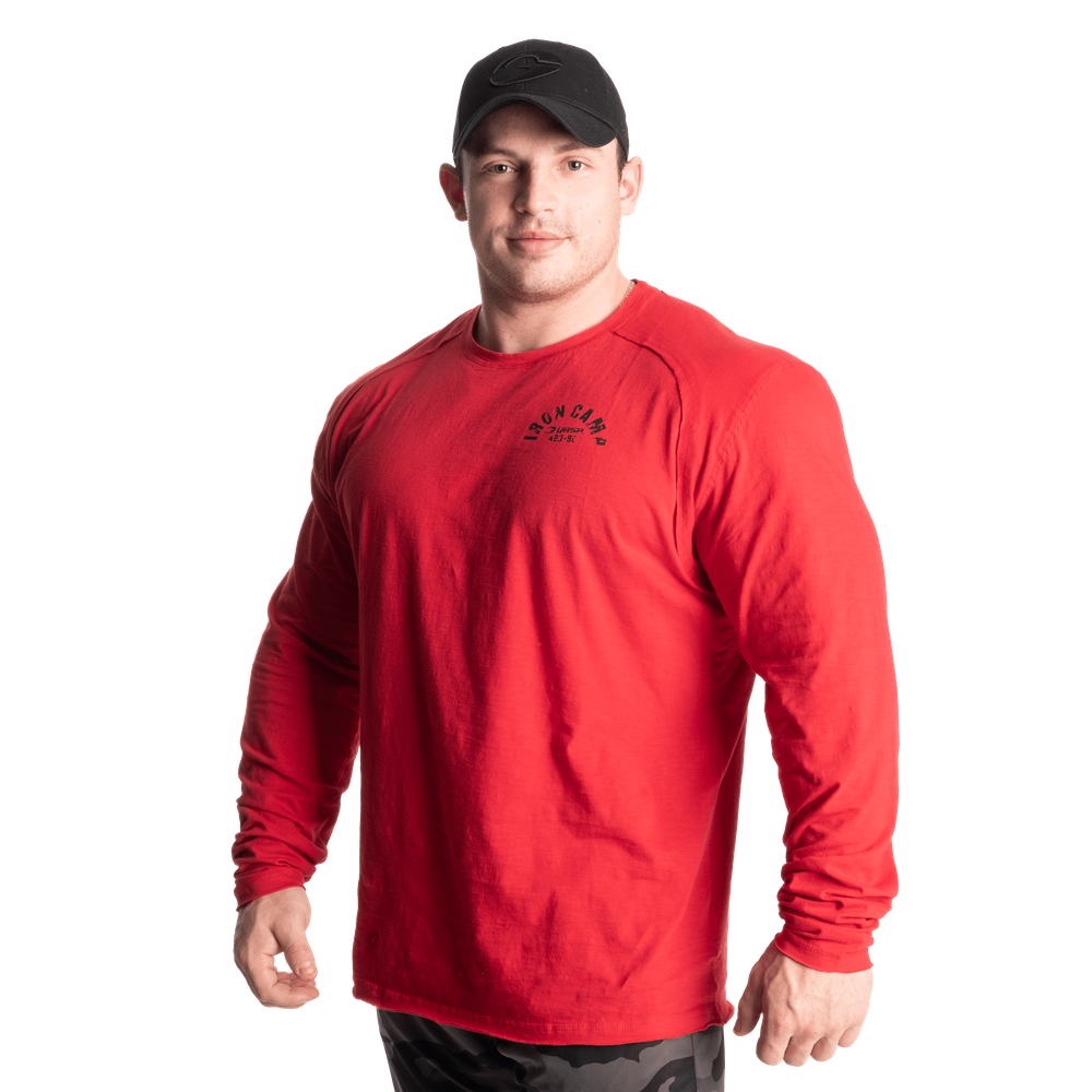 Gasp Throwback LS Tee Chili Red