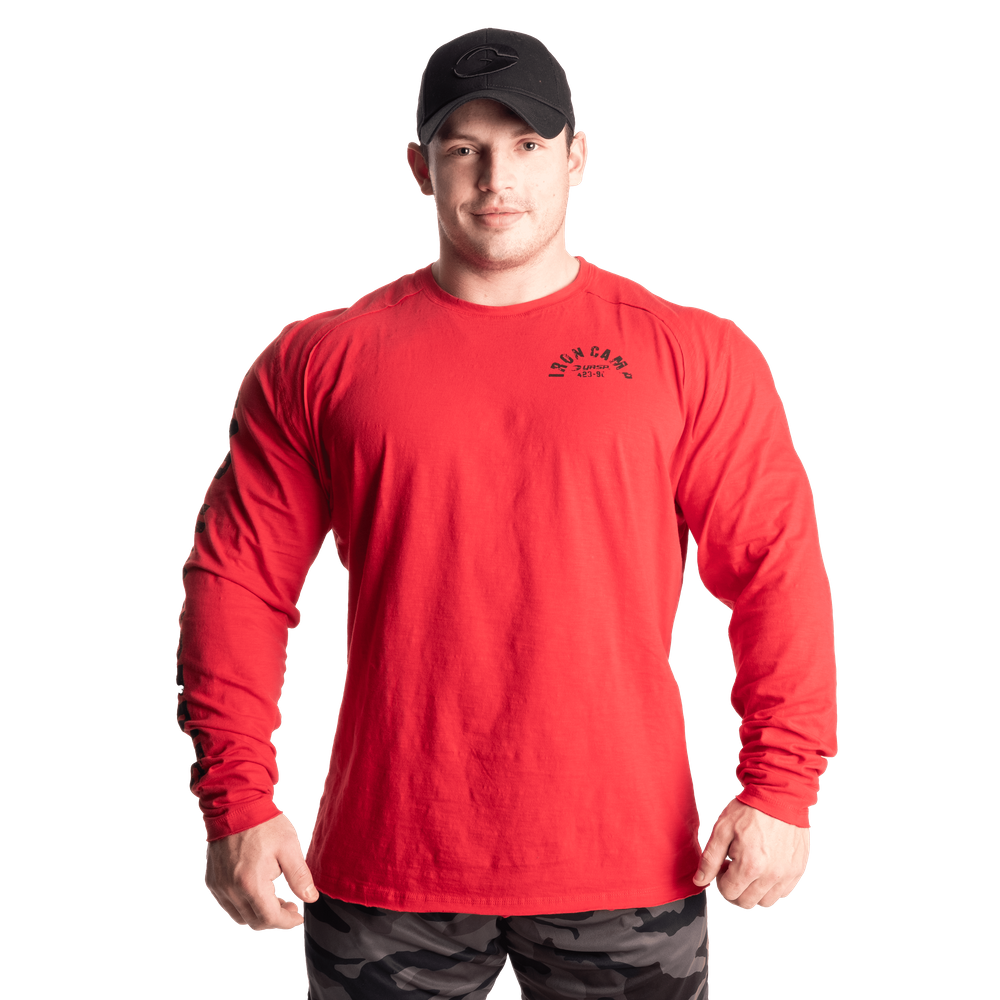 Gasp Throwback LS Tee Chili Red