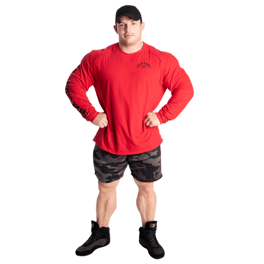 Gasp Throwback LS Tee Chili Red