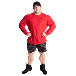 T-shirt Gasp Throwback LS rouge chili