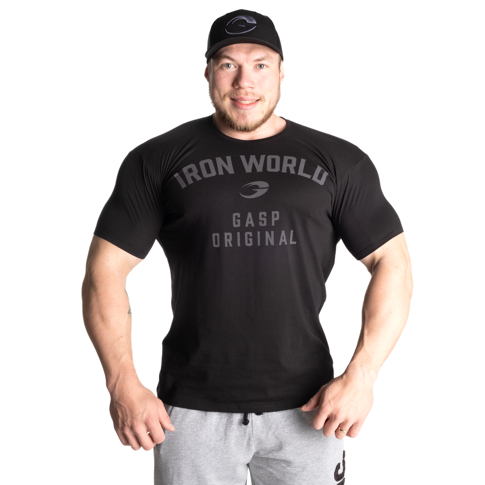 T-shirt Gasp Atlas Iron World Noir