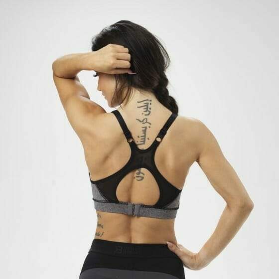 Soutien-gorge de sport BetterBodies gris/noir