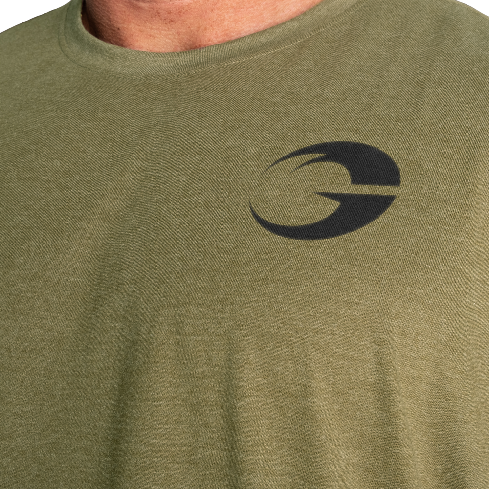 T-shirt de fer Gasp Division vert armée