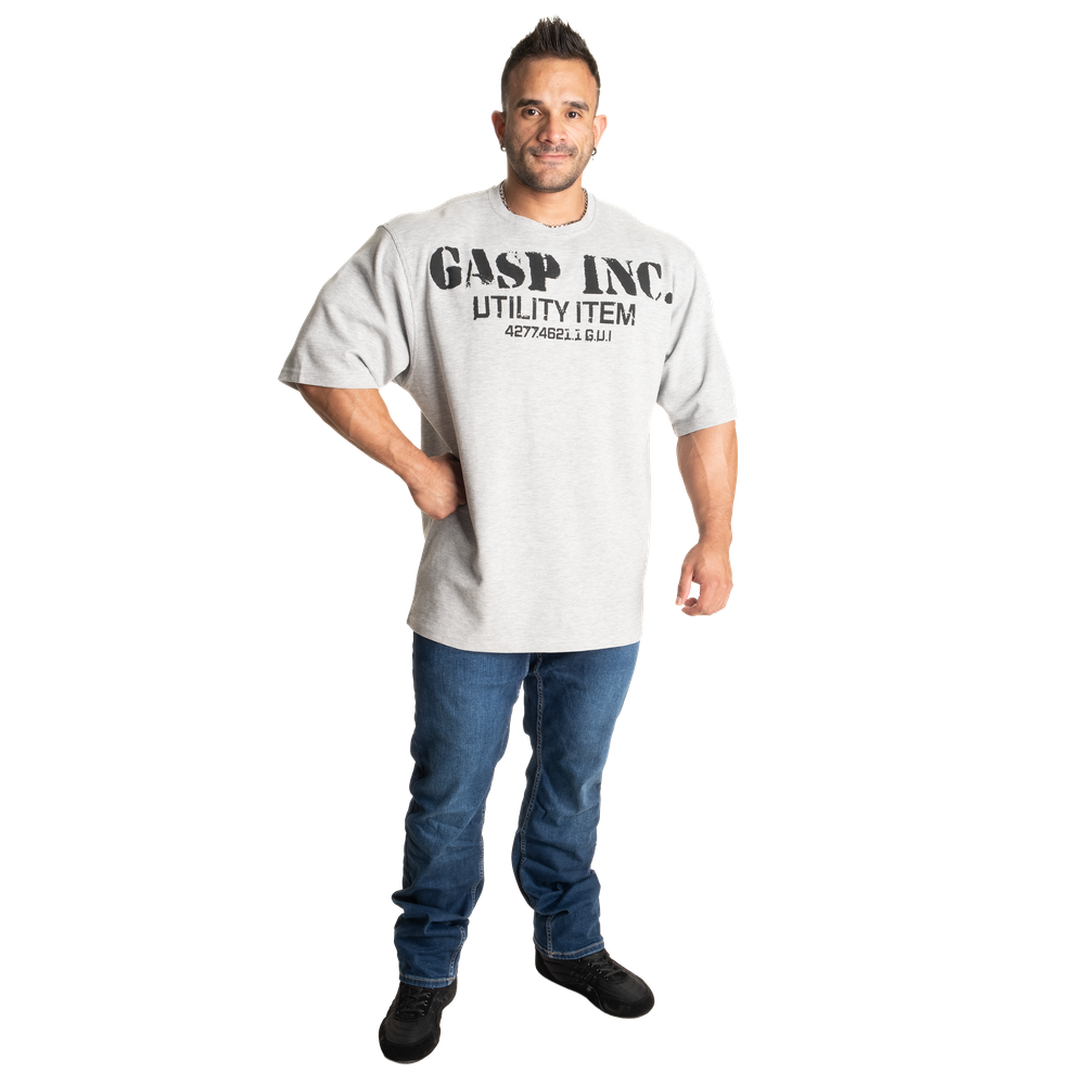 Gasp Iron Thermal Tee Grey Melange