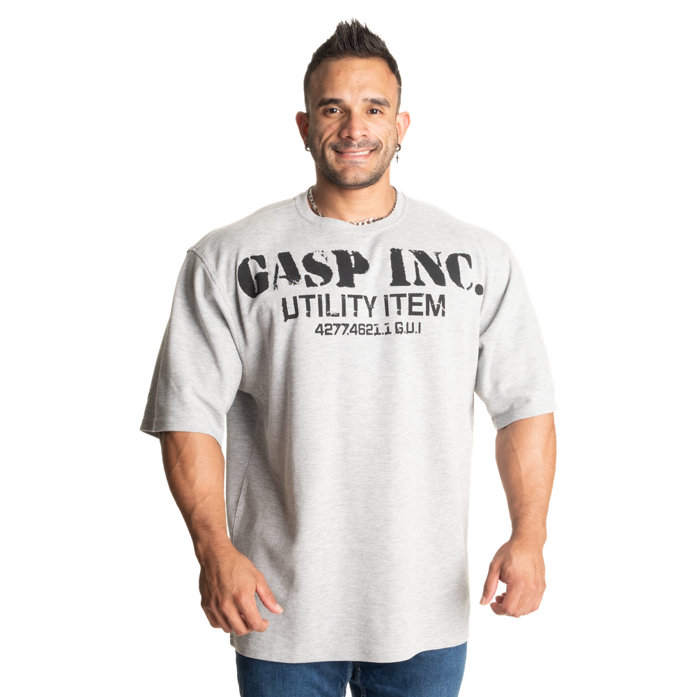 Gasp Iron Thermal Tee Grey Melange