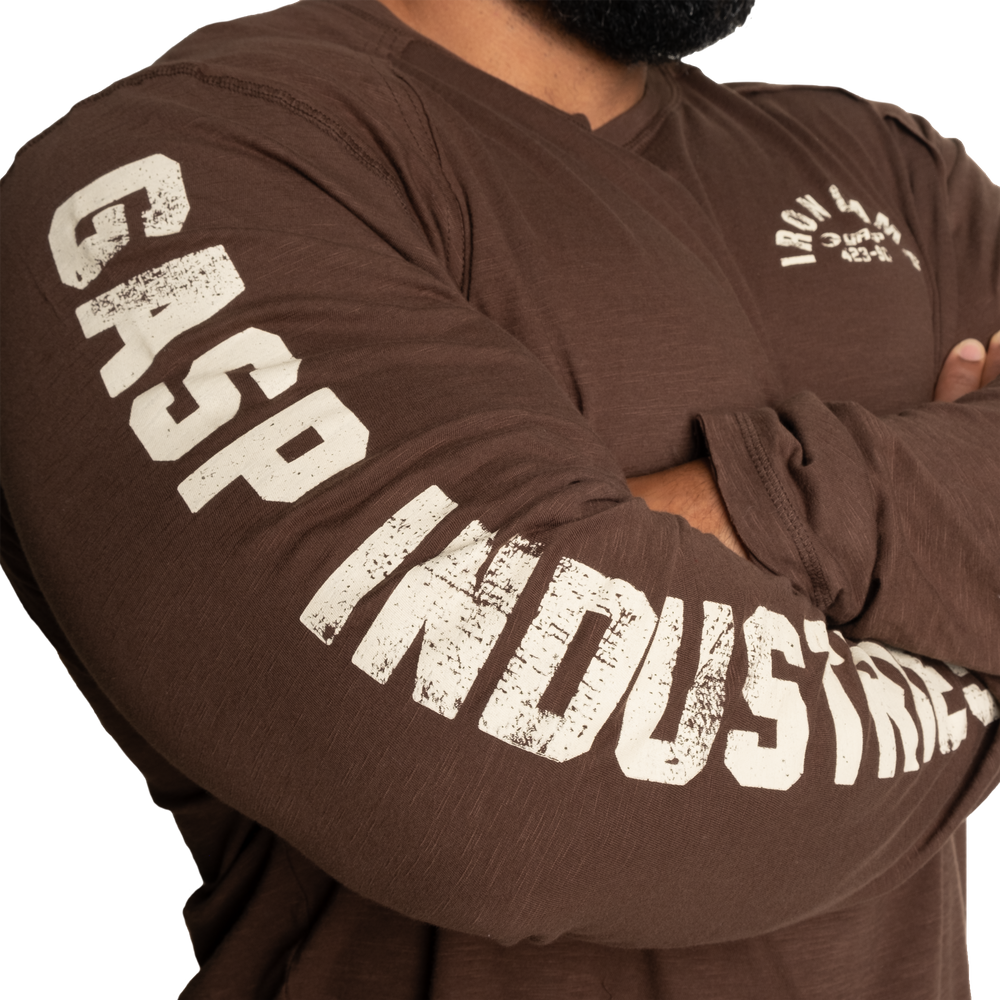 Gasp Throwback LS Tee Timber