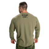 Pull thermique de gym Gasp vert délavé