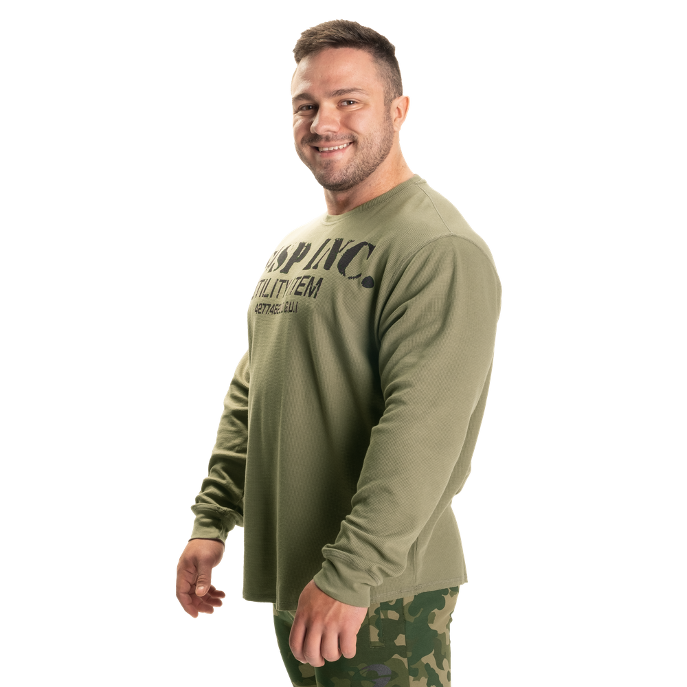 Pull thermique de gym Gasp vert délavé