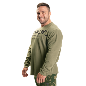 Pull thermique de gym Gasp vert délavé