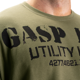 Pull thermique de gym Gasp vert délavé