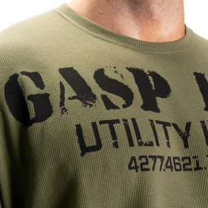 Pull thermique de gym Gasp vert délavé