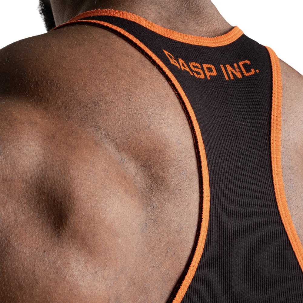 Gasp Ribbed T-Back Black/Flame
