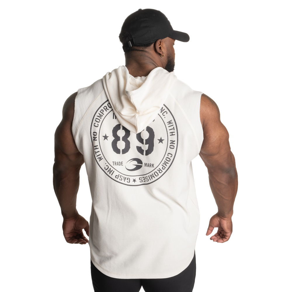 Sweat à capuche thermique Gasp SL blanc cassé