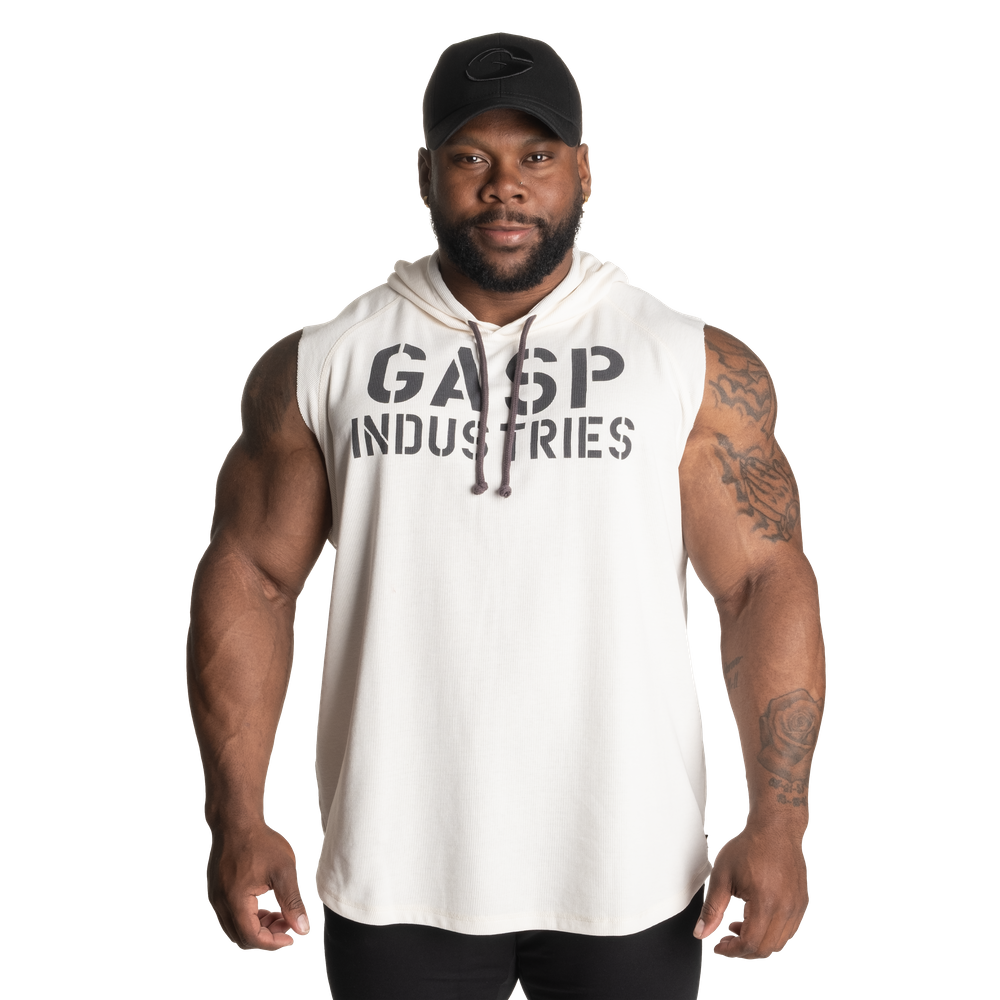 Sweat à capuche thermique Gasp SL blanc cassé