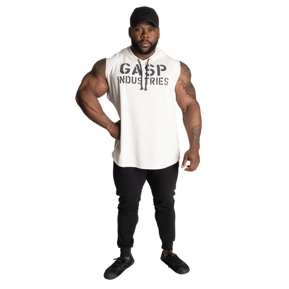 Sweat à capuche thermique Gasp SL blanc cassé