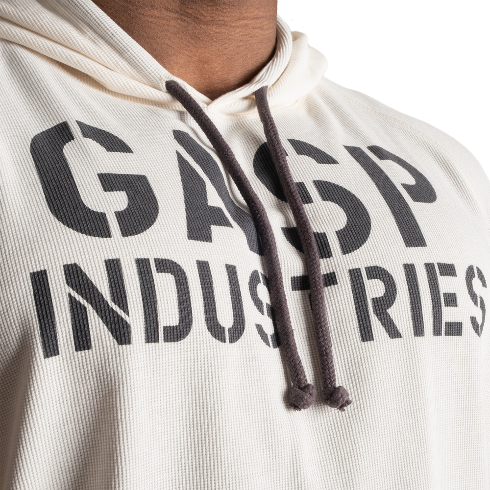 Sweat à capuche thermique Gasp SL blanc cassé