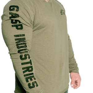 T-shirt Gasp Throwback LS vert délavé