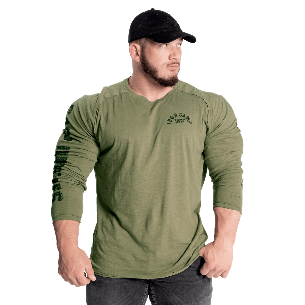 T-shirt Gasp Throwback LS vert délavé