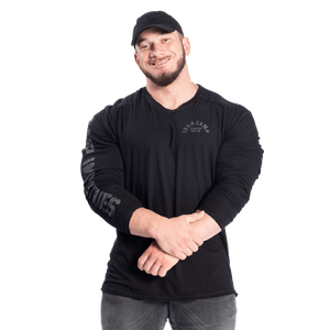 T-shirt Gasp Throwback LS noir