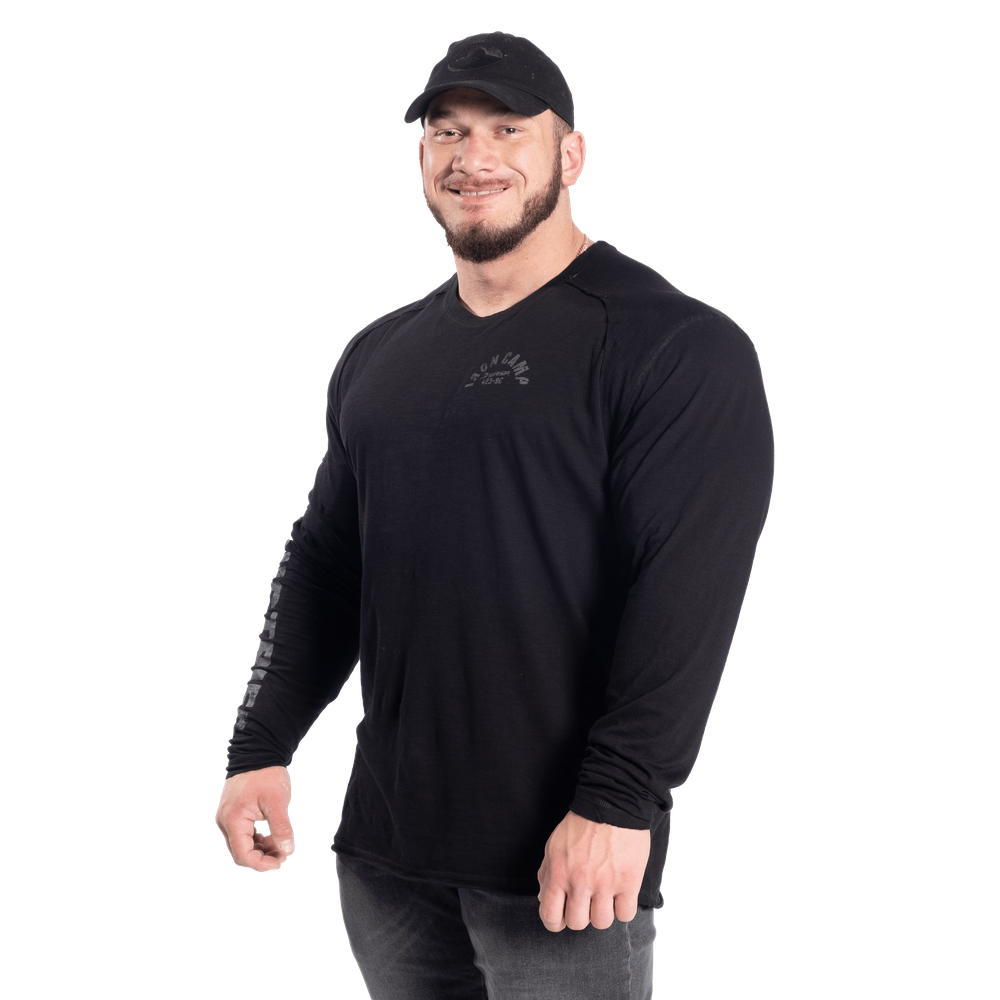 T-shirt Gasp Throwback LS noir