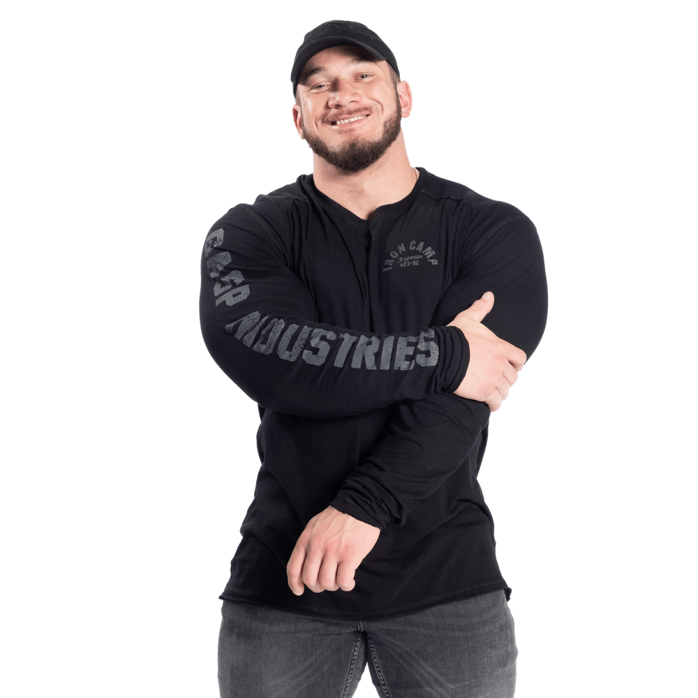 T-shirt Gasp Throwback LS noir