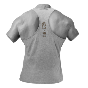 Gasp Throwback Tank Grey Melange