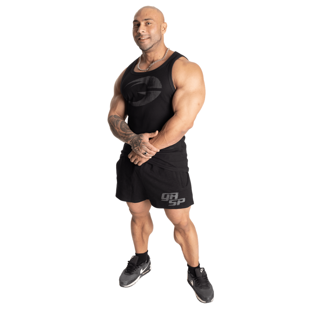 Gasp Original Ribbed Tank Black