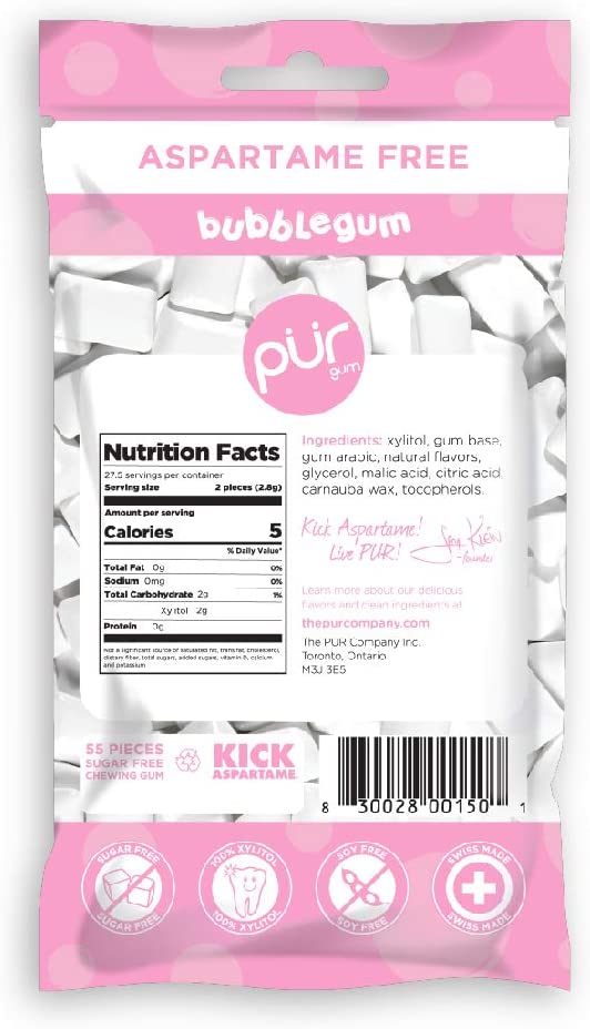 Pur Gum - Sugar Free Chewing Gum - 77g