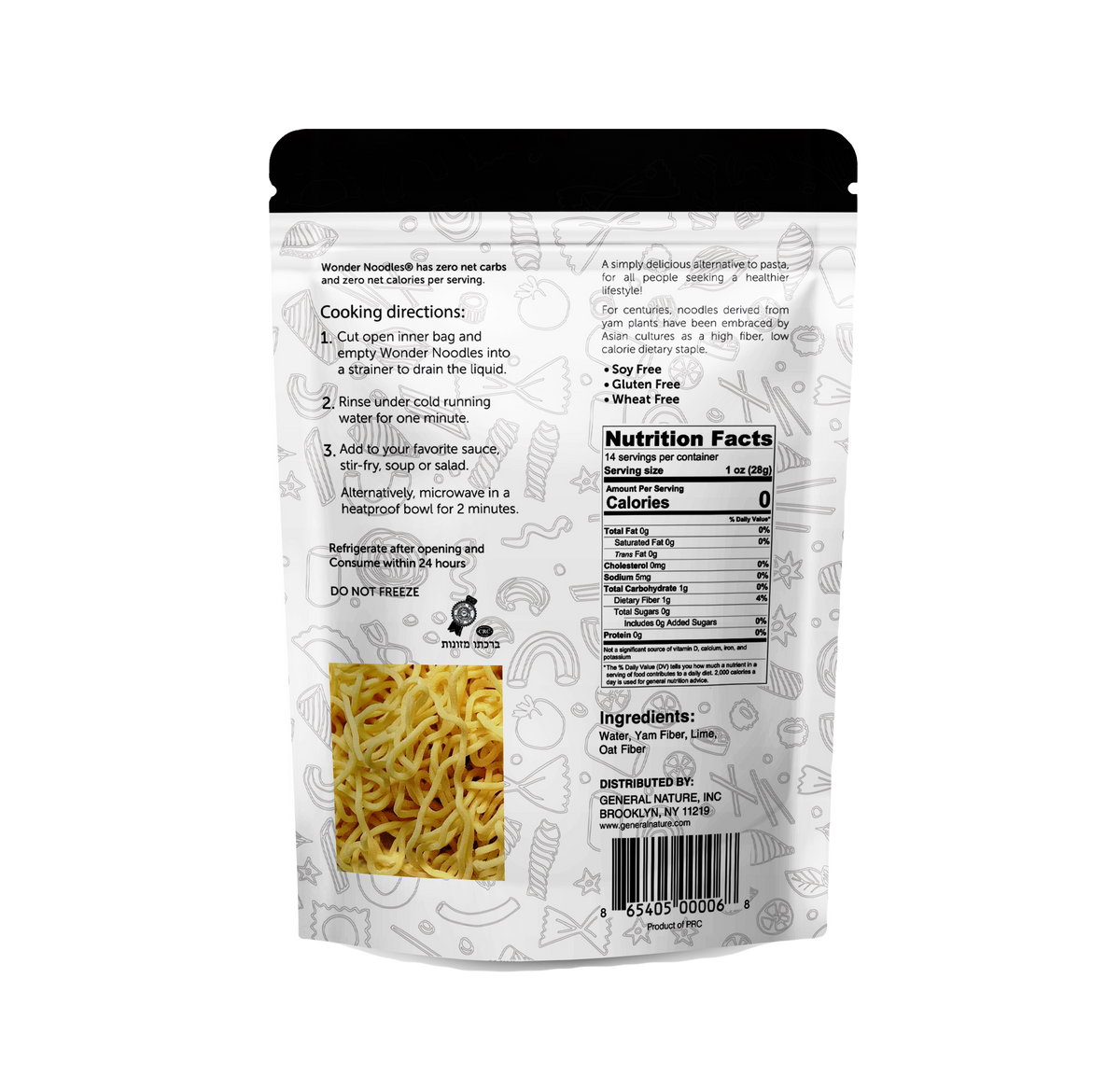 General Nature - Wonder Noodles 0 calories - 396g (packs 2)