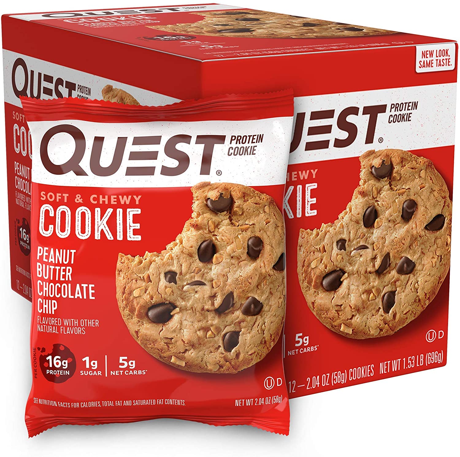 Quest Nutrition - Protein Cookie Soft&Chewy - Box 12