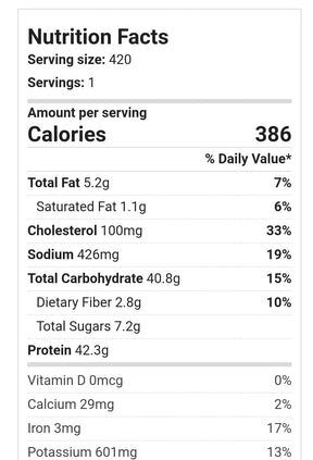 Hulk Meal - Honey Garlic Chicken - 420g