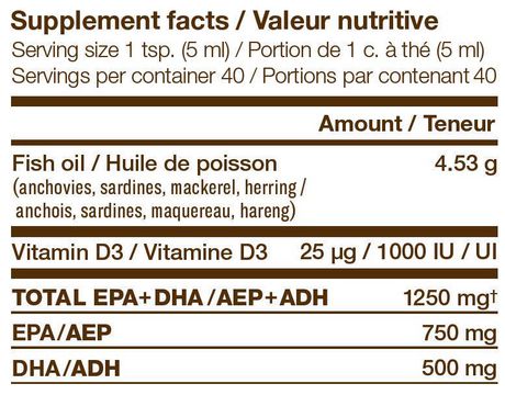 NutraSea Omega-3+Vitamin D 200ml