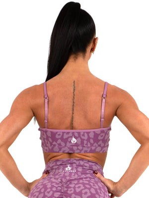 Soutien-gorge de sport Ryderwear Animal léopard violet