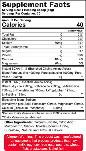 Wanted1 ALLIN1 - Complete EAA's Formula + Electrolytes - 30 serving